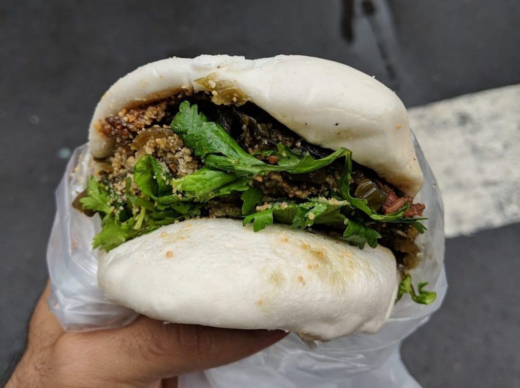 How to stay healthy while travelling. Start by not eating burgers like these in Taiwan!