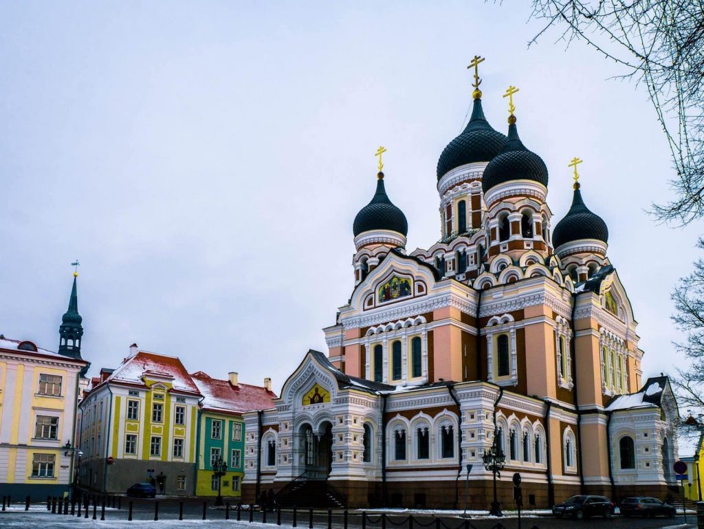 Russian Cathedrals are just one of the beautiful things about Old Tallinn, which you experience living in Estonia.