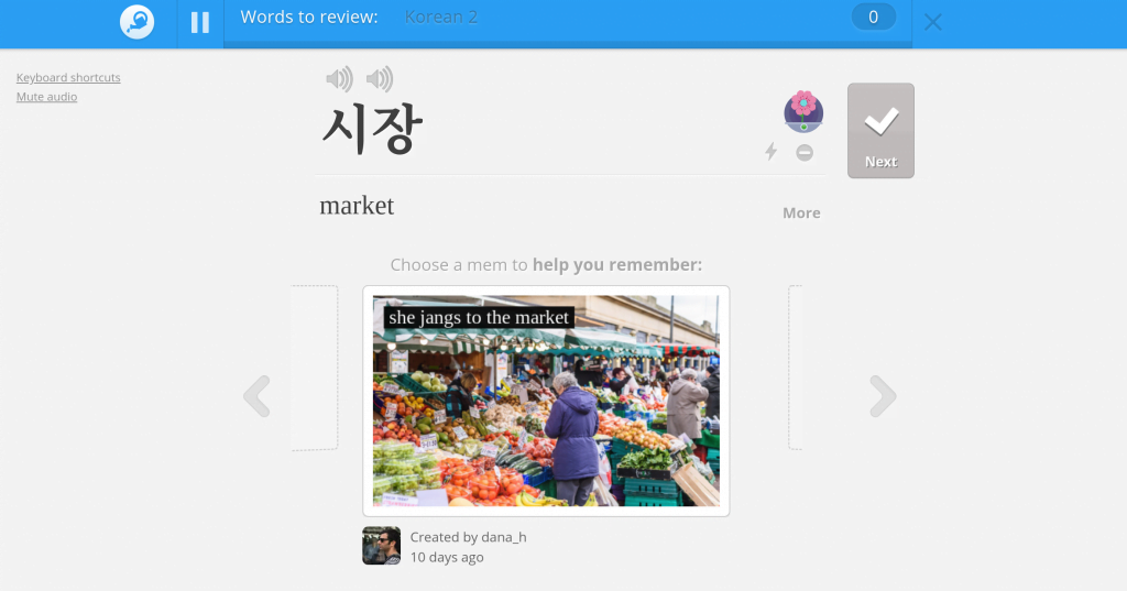 Memrise is an app that everyone uses, but it's not one we like for more than the basics.