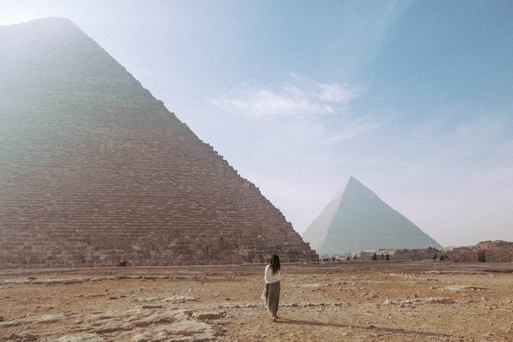 The Pyramids of Giza - the first of the best places to visit in cairo