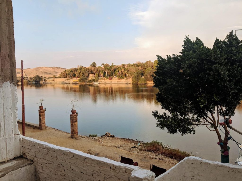 The view from Aswan, on Elephantine Island, in Upper Egypt