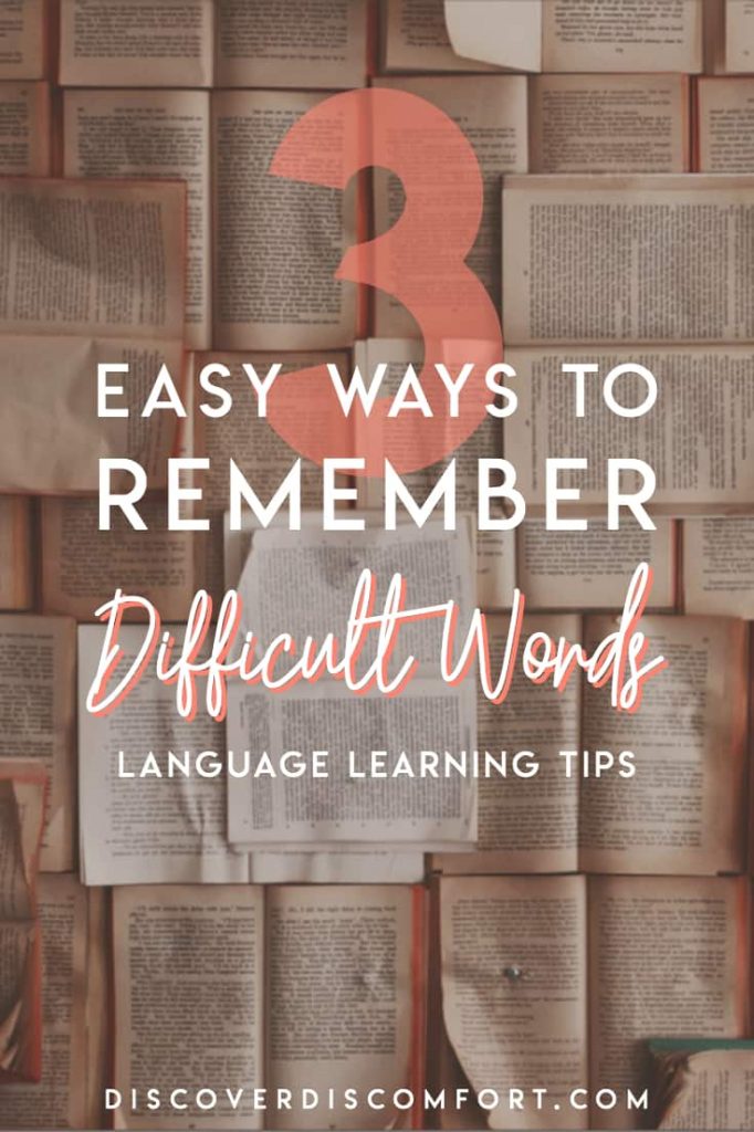 No matter how you try to learn words in a foreign language, there are always some words that get “stuck”. You just can’t memorise them. If you use flashcards, you keep seeing the same words over and over. The word is just at the tip of your tongue. If this sounds like you, here are 3 tips and tricks to get these tricky words to stick!