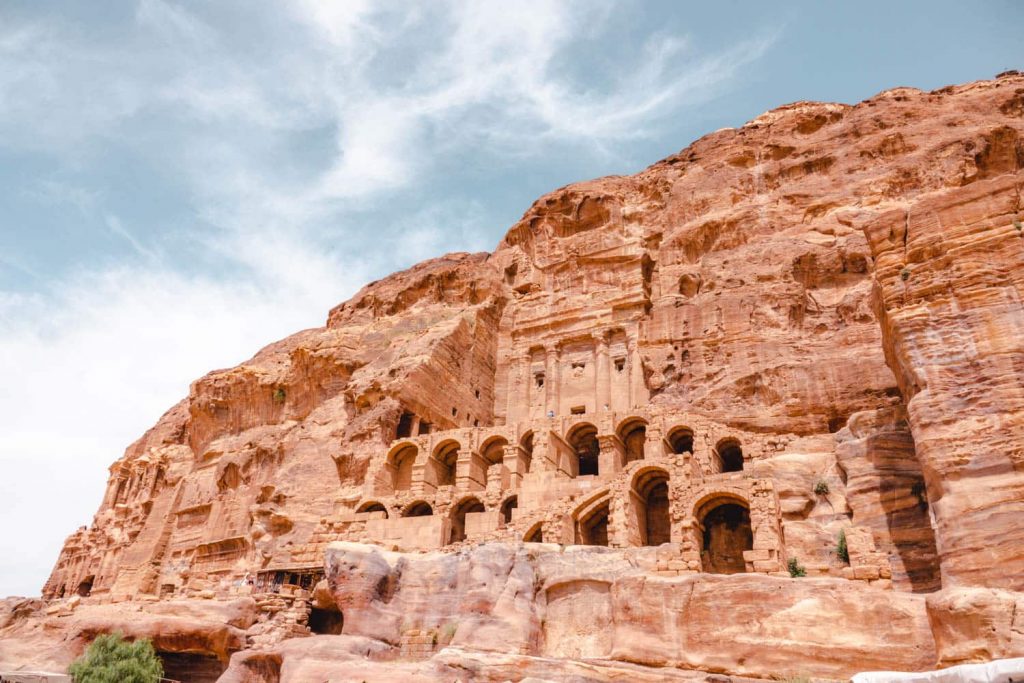 Royal Tombs in Petra - find these when hiking the best trails in Petra