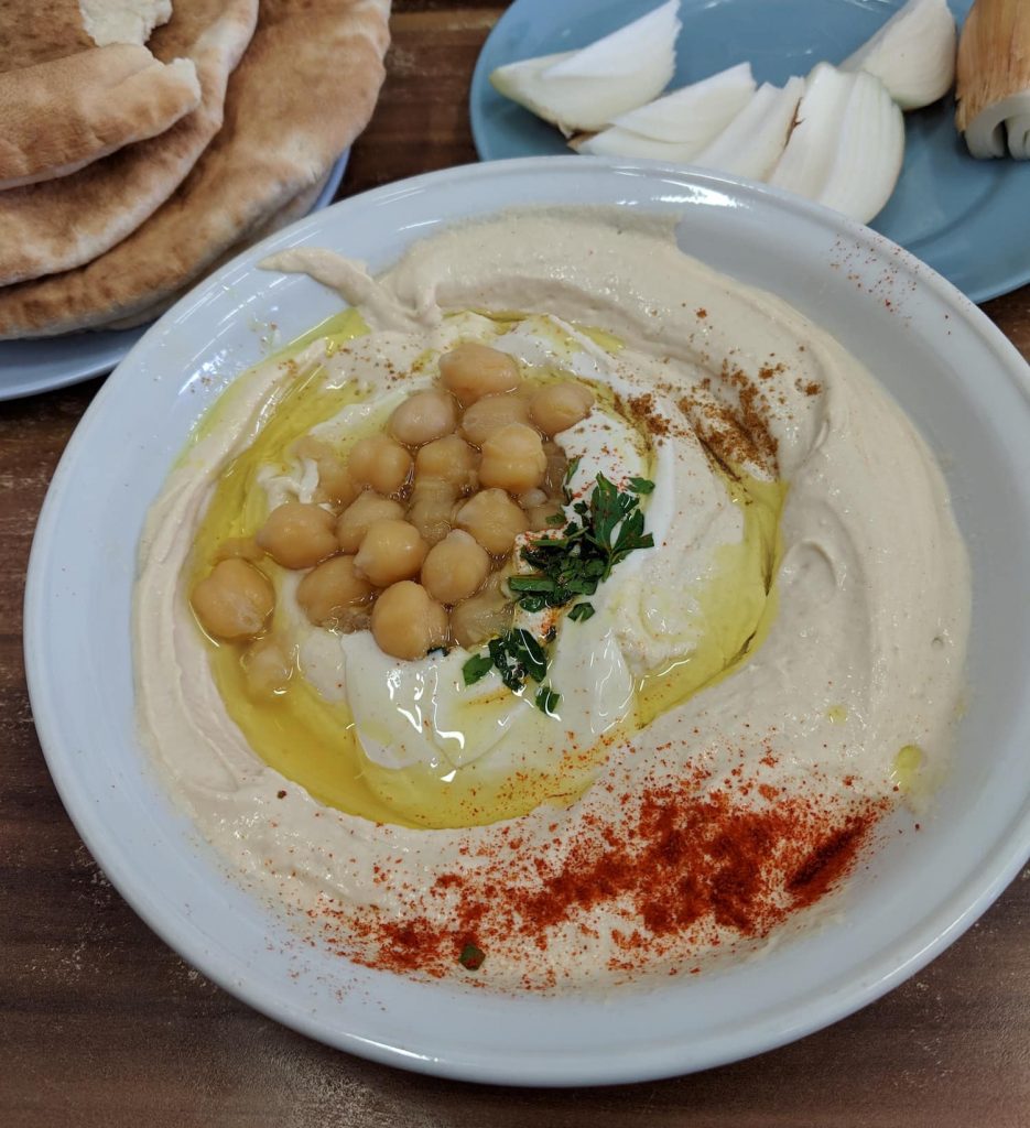 Eating as a vegan in tel aviv is easy when you get to eat hummus and masabacha