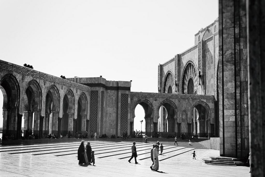 Casablanca, Morocco where French is the spoken language