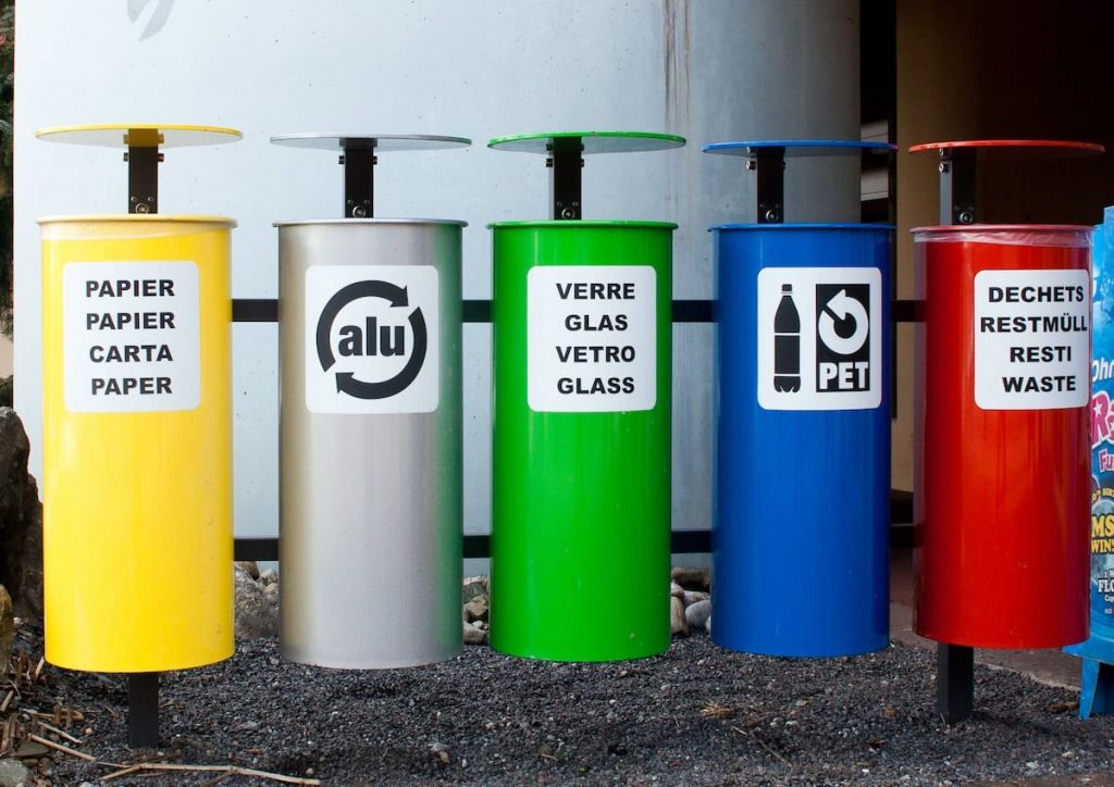 How recycling is disposed of - kerbside recycling bins in Europe