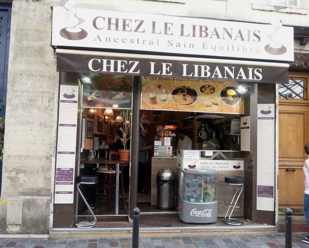 Chez le Libanais lebanese restaurant in Paris