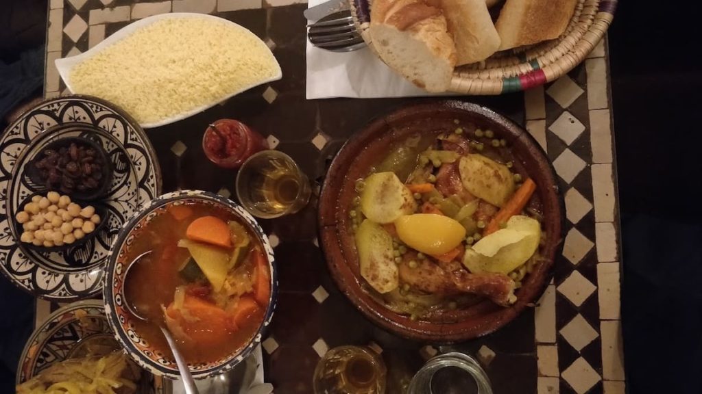 A chicken tagine from Chez Younice - some of the best moroccan food of Paris