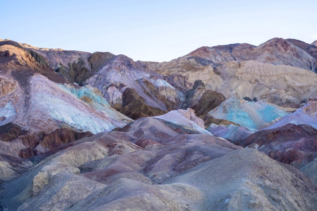 Artists Palette Beautiful Death Valley Attractions Volcanic Rocks