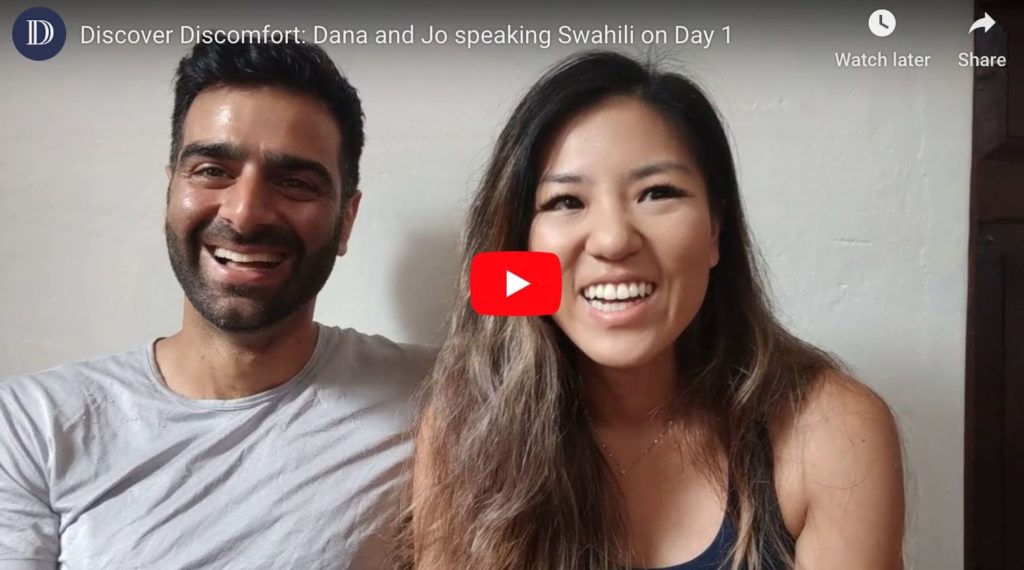 Speaking swahili in two months - Day 1 videos for Dana and Jo