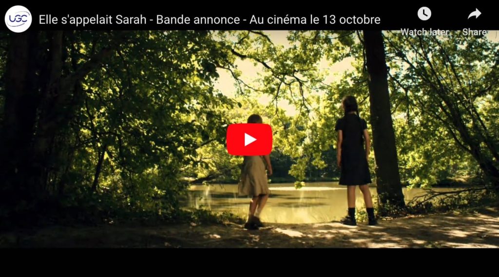 Screen grab from the trailer for Elle s'appelait Sarah (Sarah's Key), a French film about the Holocaust