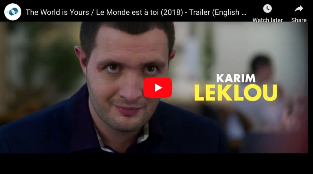 Screen capture from French netflix film Le Monde est a Toi, a comic caper