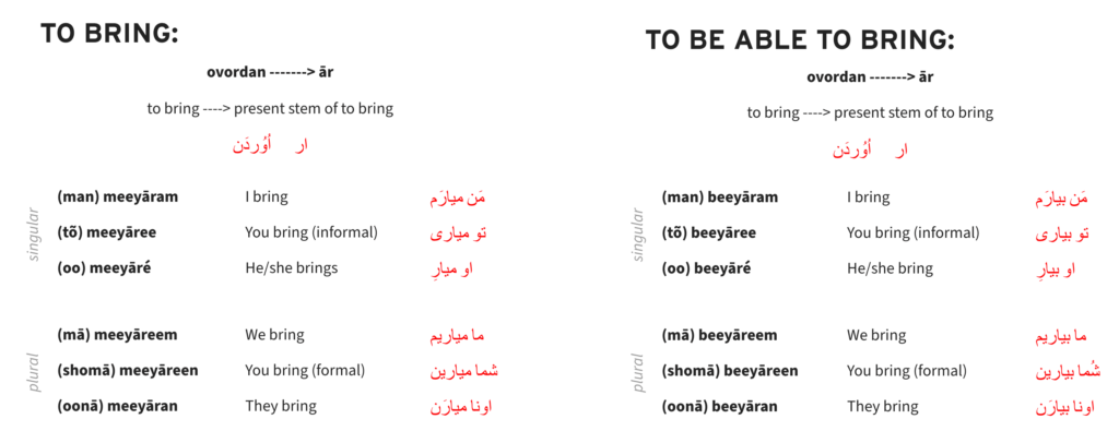 Chai and Conversation screenshot - persian subjunctive