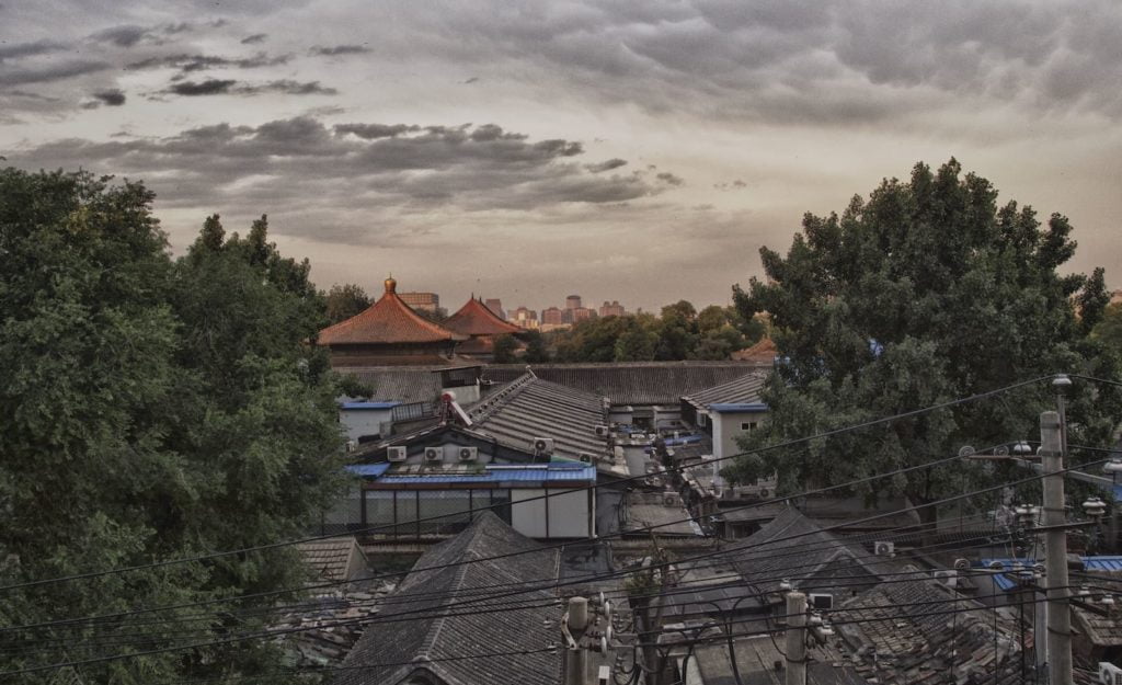 View over the Confucius temple in Beijing