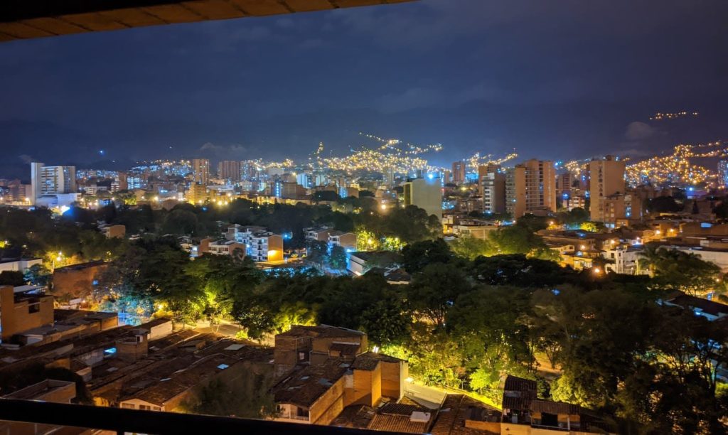 The view from our home in Medellin. We were happy there.