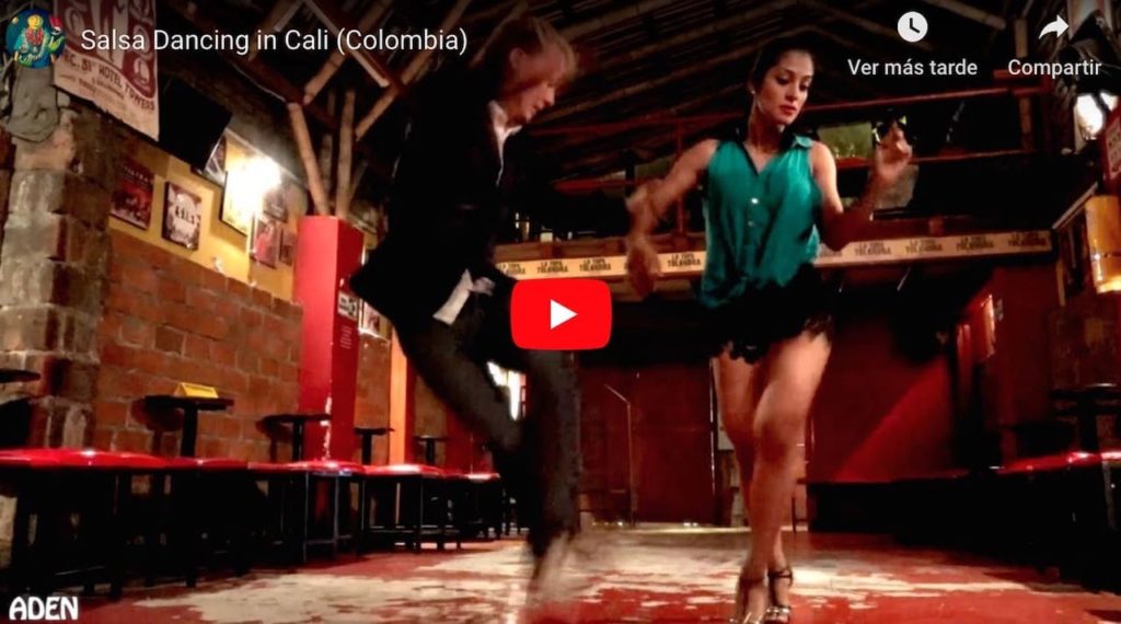 learning to dance salsa in Cali, Colombia — Youtube video