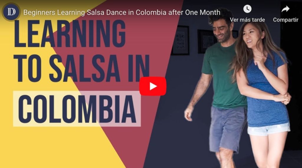 Initial video of learning to dance salsa in Cali, Colombia