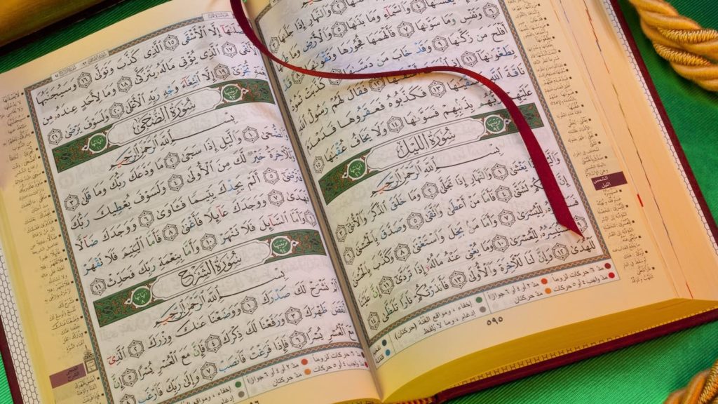 The Quran, written in classical arabic with all diacritical marks