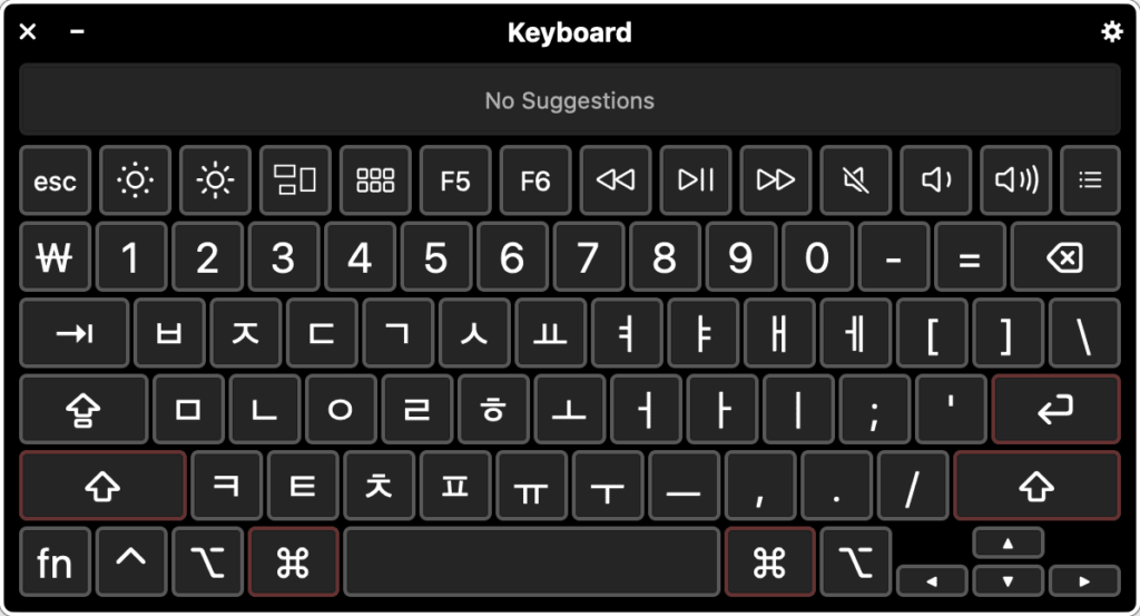 windows korean keyboard layout