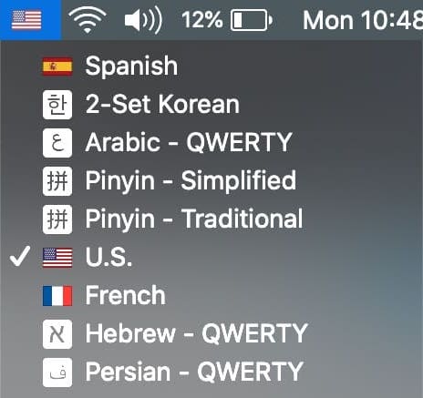Other language keyboards using to type Korean