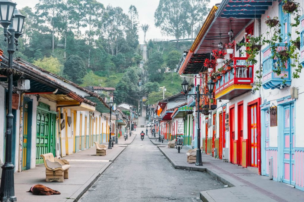Calle Real walk salento colombia
