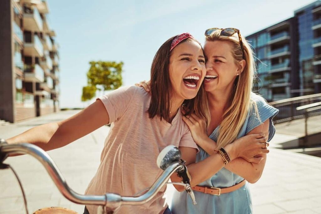 Friend in German Women Friends Laughing