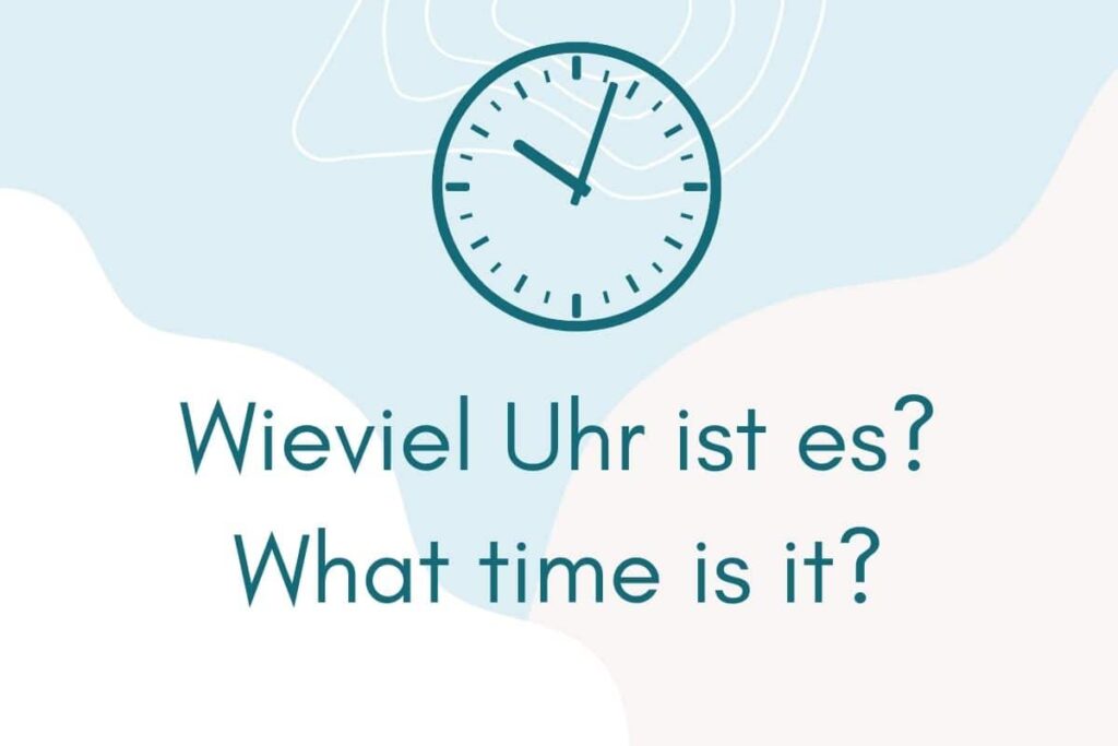 telling time in german