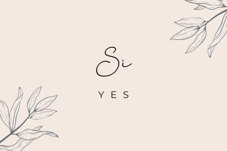 38 Ways to Say Yes in Italian