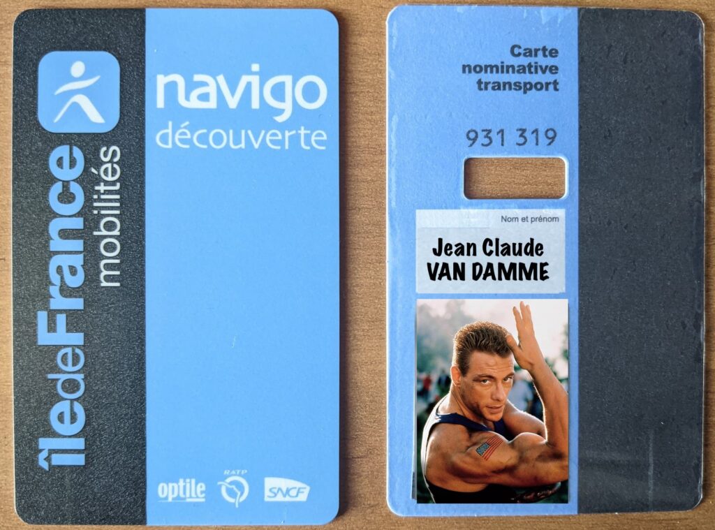 Living in paris Navigo card