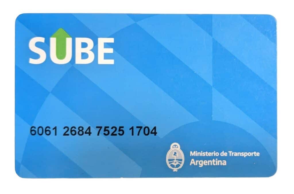 Buenos Aires Sube card