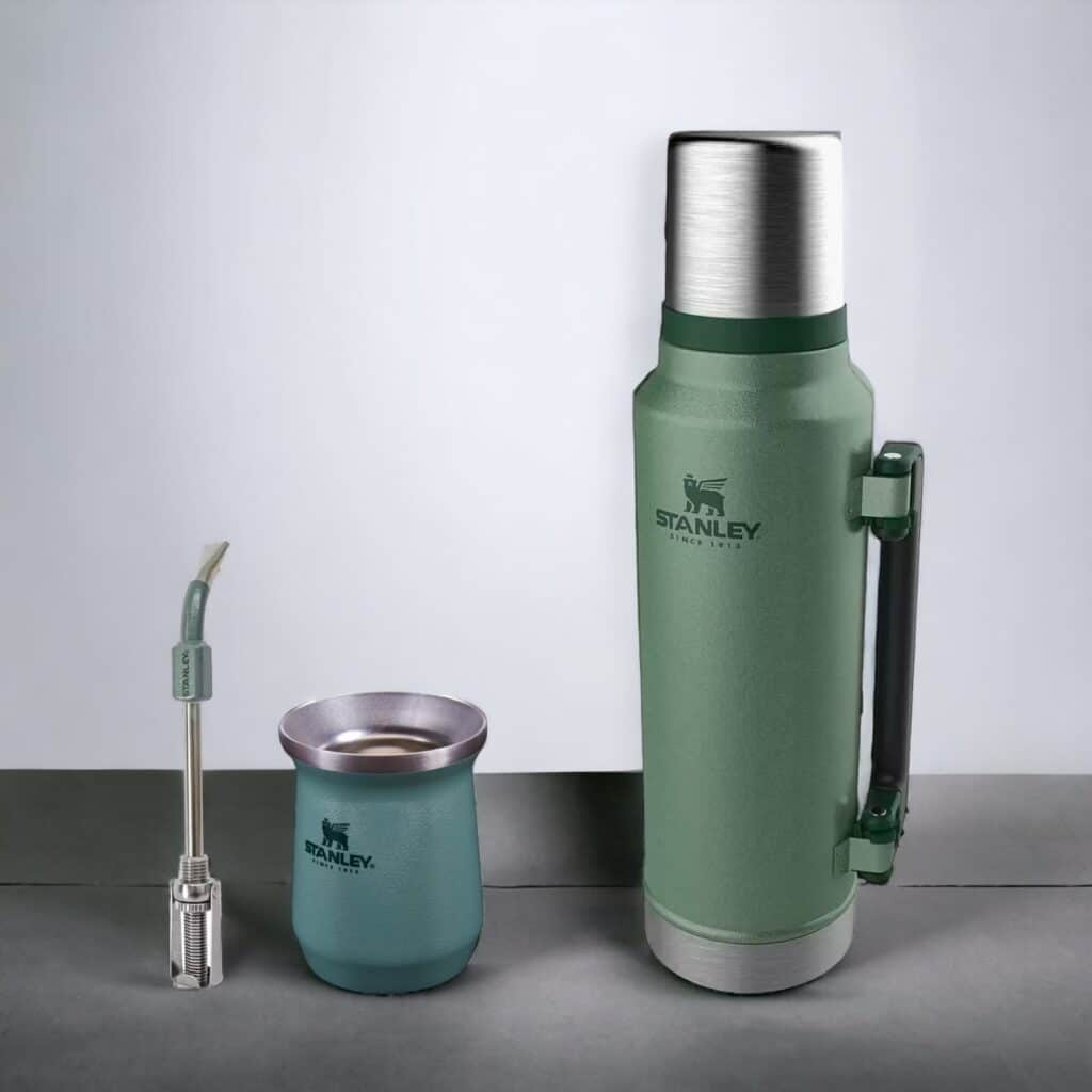 Combo Mate STANLEY Stainless Steel with bombilla SPOON GREEN & YERBA MATE