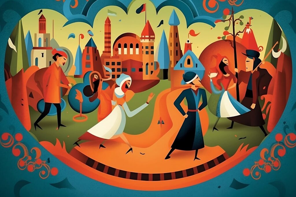 Turkish Vowel harmony cover art illustration