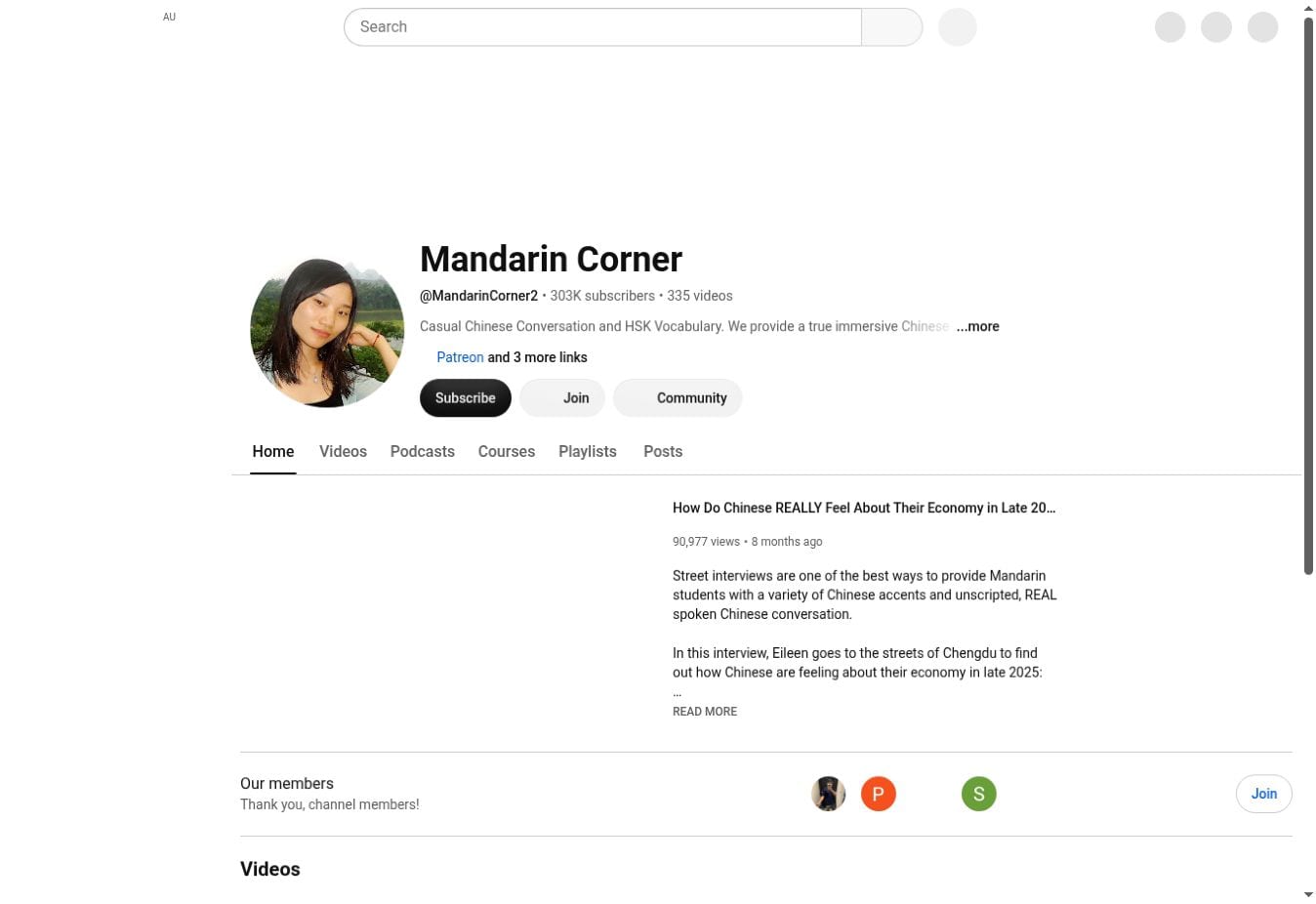 My Favourite YouTube Channels for Comprehensible Mandarin Chinese 9 Mandarin Corner YouTube channel