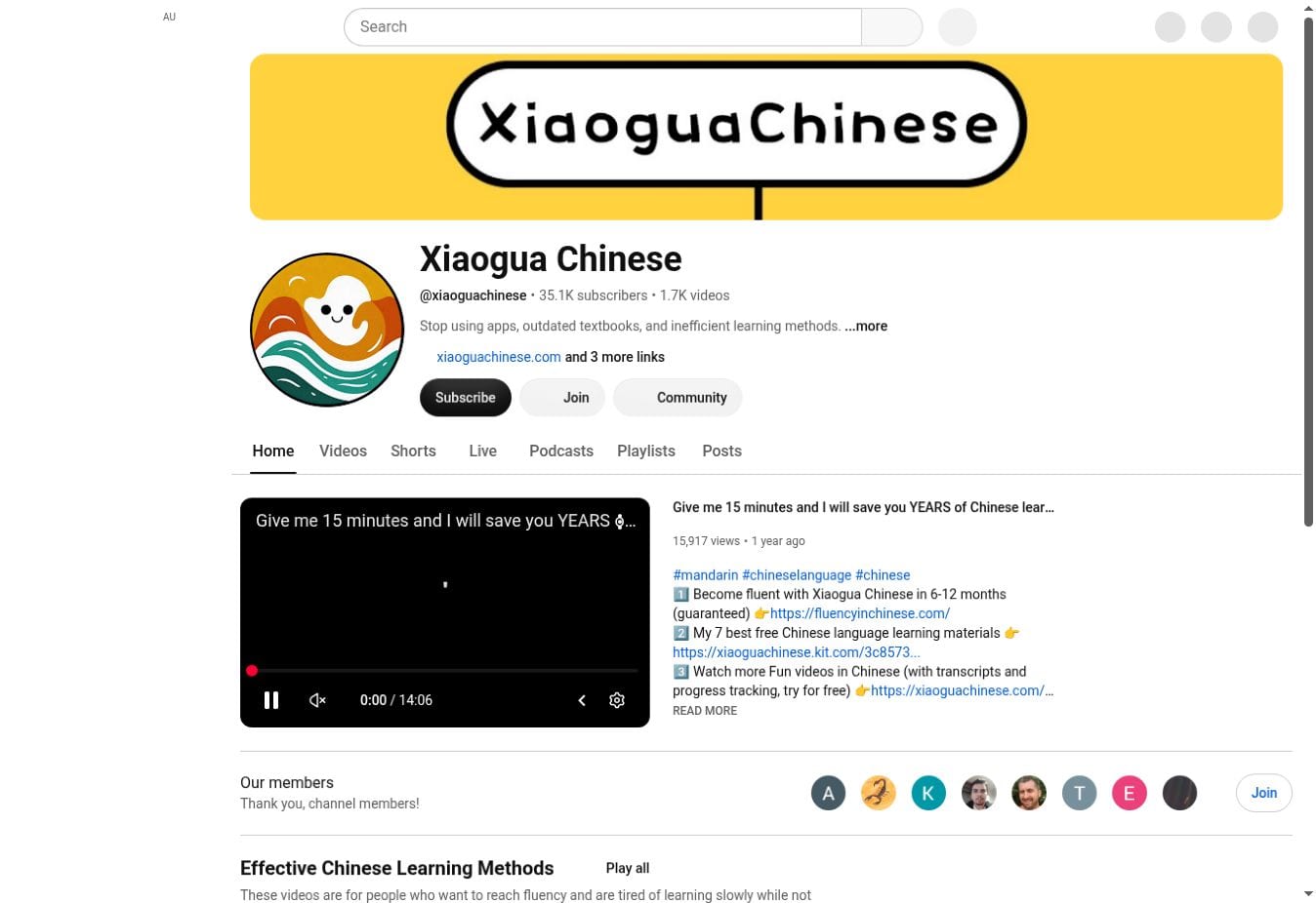 My Favourite YouTube Channels for Comprehensible Mandarin Chinese 3 Xiaogua Chinese Mandarin YouTube channel